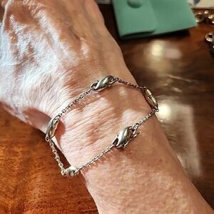 Tiffany Rare Elsa Peretti 7 Inch Seahoarse Silver Bracelet